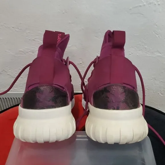 Adidas Tubular X Magenta Snakeskin Sneakers Size 8.5 Womens Or 6.5 Boys - Picture 6 of 16